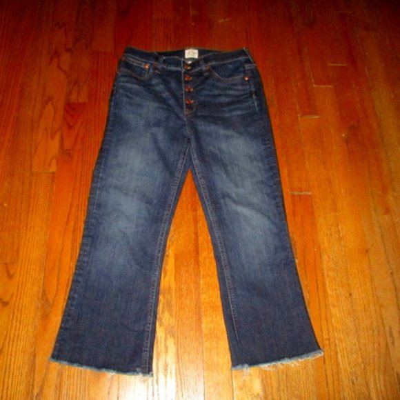 J. CREW 9" Billie Demi Boot Crop Button-Fly Jeans - Picture 1 of 7